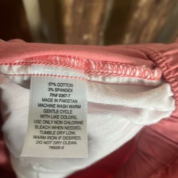 Liz Claiborne Skirt, woman’s coral Lantana cotton bottom nwt Sz Large - Picture 6 of 7